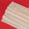 Disposable Elbow Material Straws Juice Drink Milk Tea Straws Random Color