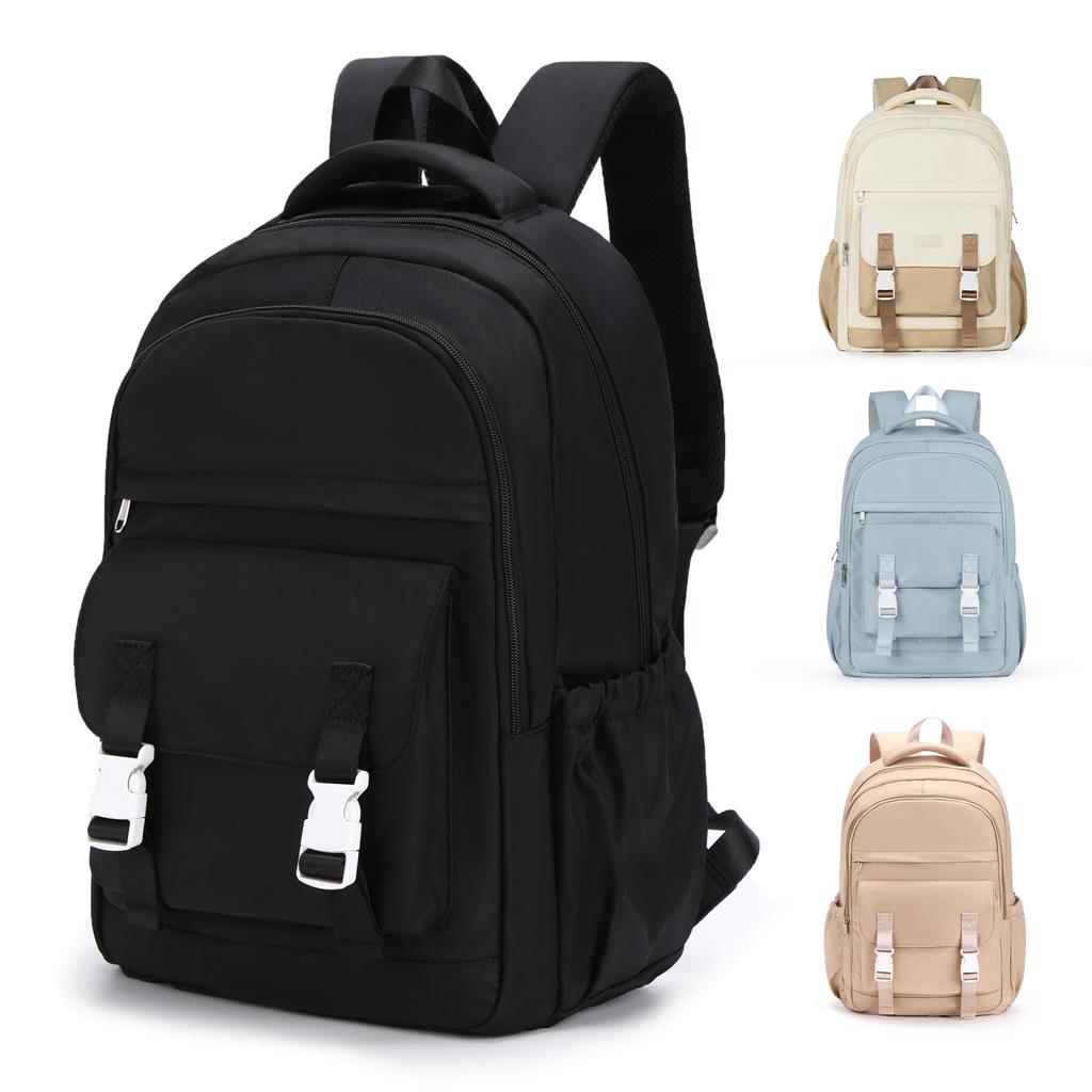 School Bag for Girls Waterproof Multi-Pocket Nylon School Backpack for Student Lightweight Adjust Strap Laptop Bookbag Mochilas