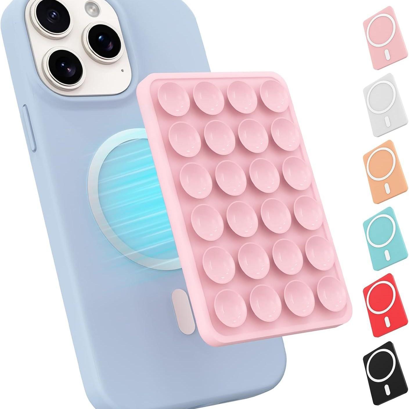 Adjustable Magnetic Flexible Silicone for Compatible Phone Holder with for Suction Option