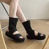 Korean Version of Thick-soled High-top Roman Sandals for Women In the Summer of 2025, New Niche Design Temperament, One-pedal Cool Boots