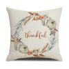 New Pumpkin Maple Leaf Autumn Thanksgiving Pillow Ins Nordic Linen Cushion Cushion Cover Home Products