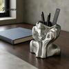 Office Supplies Organizer Abstract Face Vase, Artistic Female Pen Holder, Makeup Brush Home Aesthetic Decor Modern Decorative Vase Centerpiece