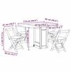 VidaXL Ensemble à manger papillon 5 pcs Corona pliable blanc bois pin, ensemble de table à manger, table et chaises à 3295717