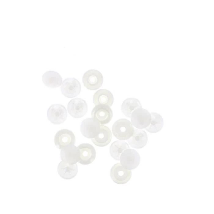 Bouton pression - BOHIN - 9mm - Couleur: Blanc - Plastique - Magique