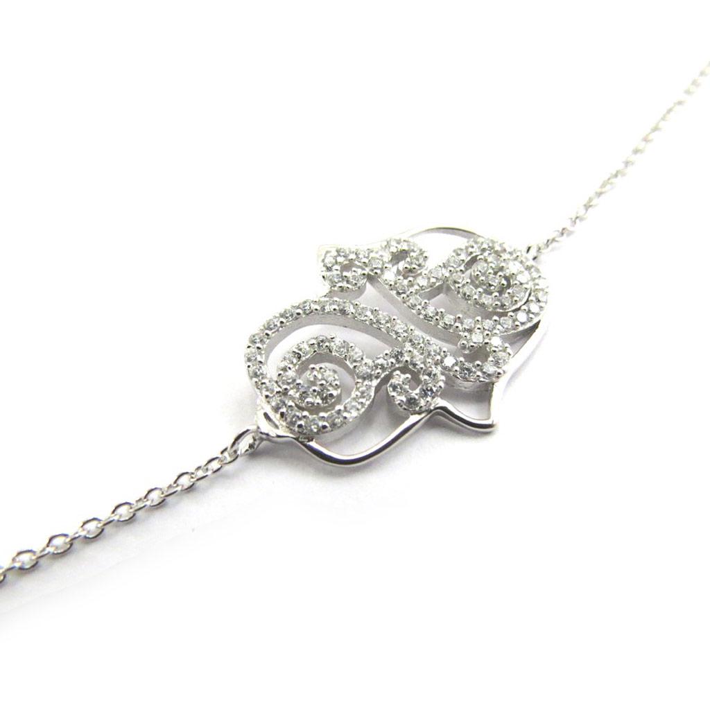 

Les Trésors De Lily [L7213] - Белый серебряный браслет Fatma