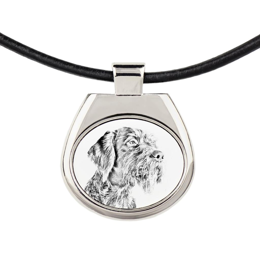 German Wirehaired Pointer – Dog necklace, personalized pendant with a photo | Art-Dog