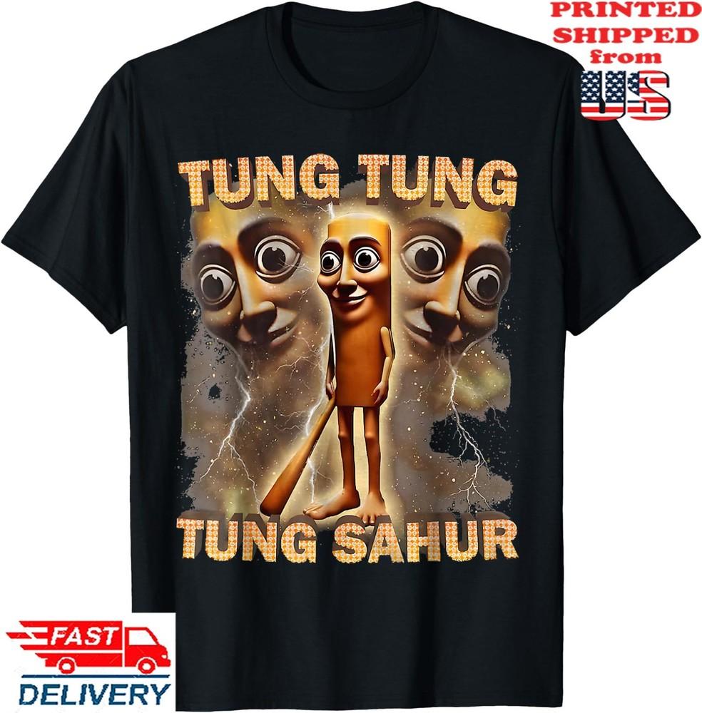 Футболка Tung Tung Tung Sahur, Взрослая футболка, Футболка, Унисекс футболка L