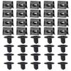 40/20/10PCS Car Motorcycles Metal Screw Tapping Fastener U-Type Clip with Screw Anti-rust Protection Screw Buckle Iron Sheet
