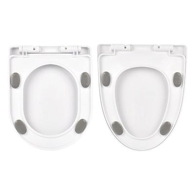 Universal Not Slip Toilet Seat Replacement Heavy Duty Quiet Slow Closing Designs Lid Case for Classical Toilet Models