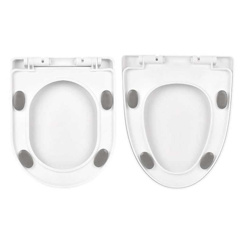 Universal Not Slip Toilet Seat Replacement Heavy Duty Quiet Slow Closing Designs Lid Case for Classical Toilet Models