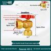 All-Copper Valve Manifold: Three-Way Union, Male/Female Thread Ball Valve for Underfloor Heating and Wall-Hung Boilers