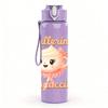 1PC Ballerina Cappuccino Cartoon 750ml Color Plastic Sports Water Bottle Leakproof Flip Straw Lid Suitable for Sports Office Home Use