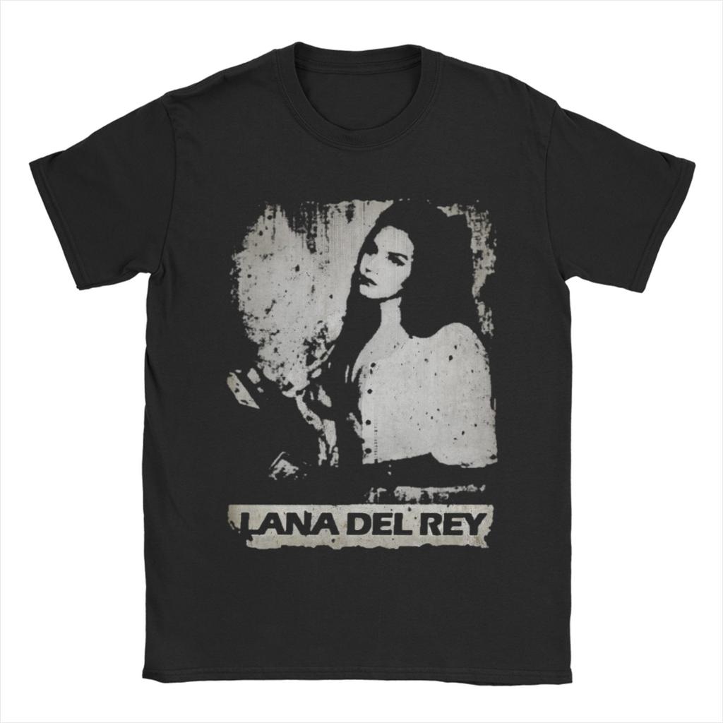 100 Cotton Tshirt Clothes Lana Del Rey Men Print Tshirt Summer Pure Cotton Women Retro Singer Album Print
