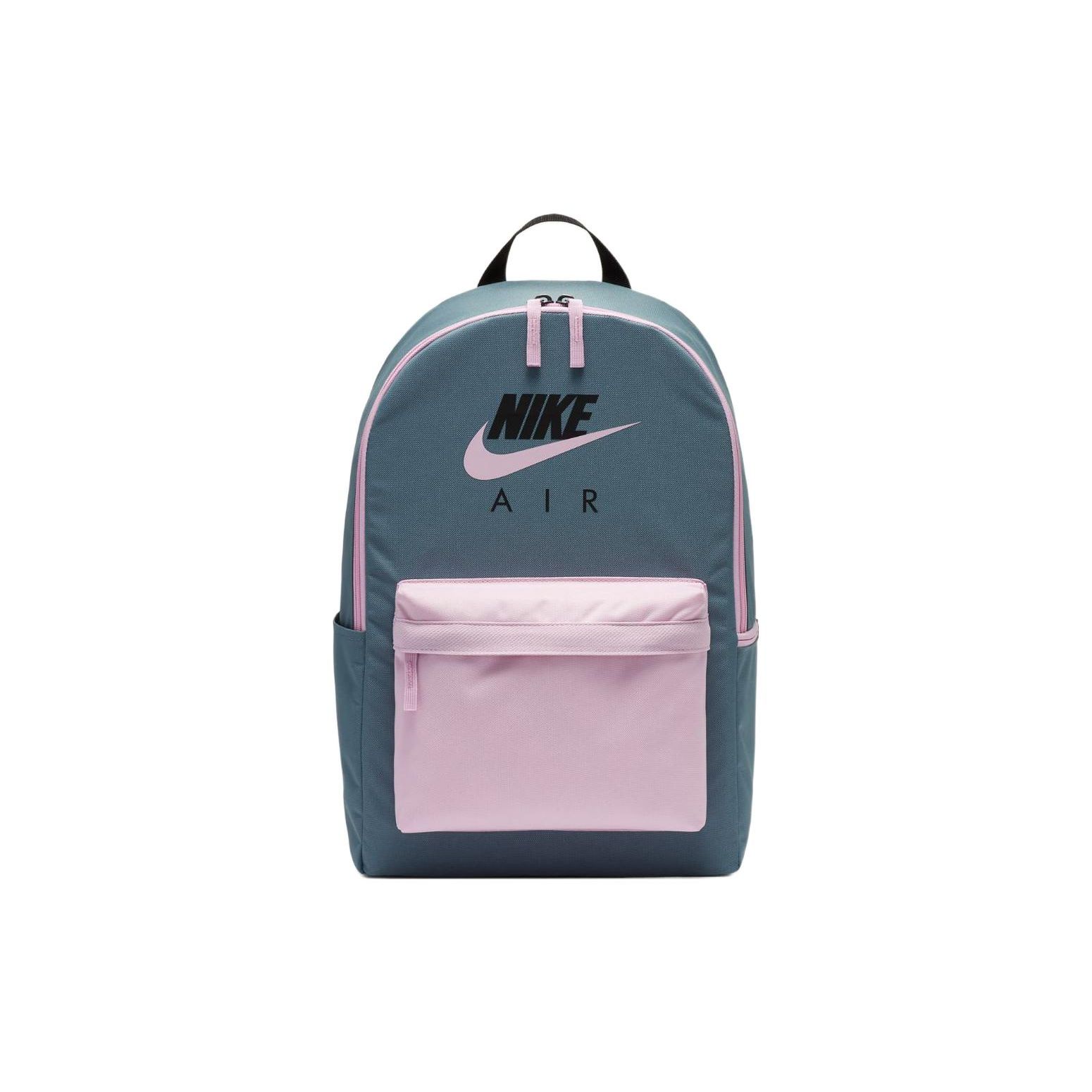 

Nike Heritage Casual Sports Logo Polyester Backpack Unisex Backpack Pink Blue CW9265-031 Pink/Blue