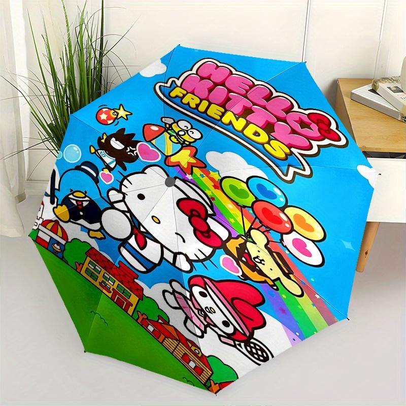 

Hello Kitty, Friends Automatic opening and closing folding umbrella with 8 rib frame and compact travel design, perfect for all occasions |