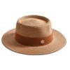 New Summer Straw Sun Hats for Women Ladies Fashion Flat Brim Ribbon Beach Hat Travel Dress Cap Chapeau Femme