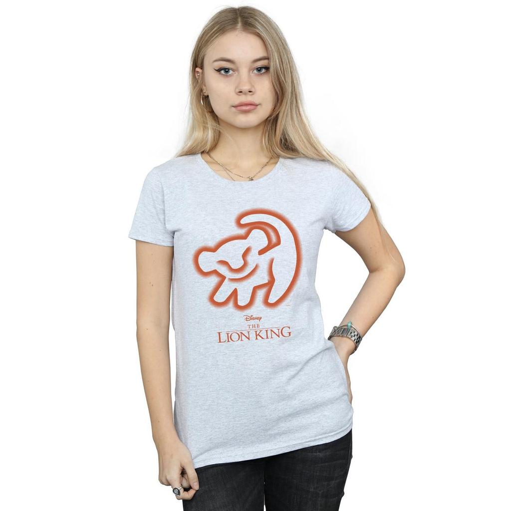Disney Womens/Ladies The Lion King Cave Drawing Cotton T-Shirt