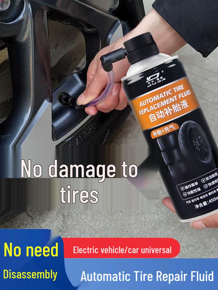 Electric Vehicle & Motorcycle Tire Sealant - Anti-Corrosion, Self-Sealing Liquid for Vacuum Tires
