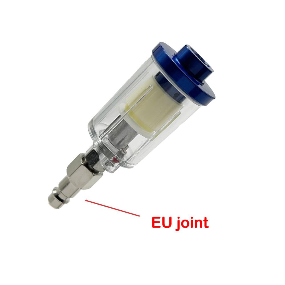 Water Oil Separator Filter, 1/4" NPT Male and Female Thread Spray Gun Filters Air Line Compressor Fitting Air Coupler and Plug