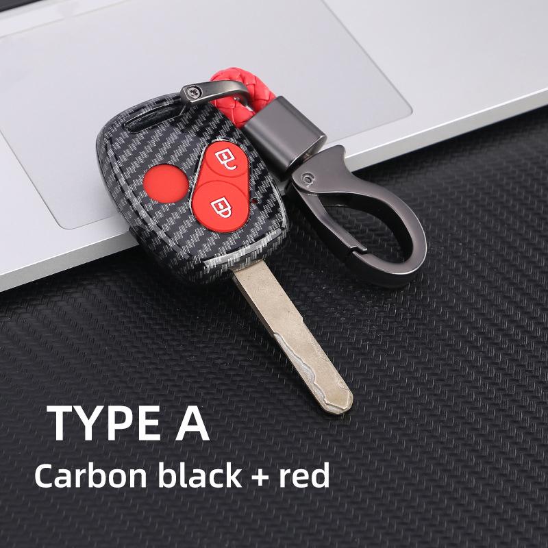 Carbon Fiber Car Key Fob Case Cover For Honda Accord Civic Cr-V Fit Ridgeline