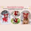 Pets Supplies Solid Color Dog Fleece Hats Adjustable Soft Dog Headgear Cute Comfortable Dog Warm Caps Outdoor Activities