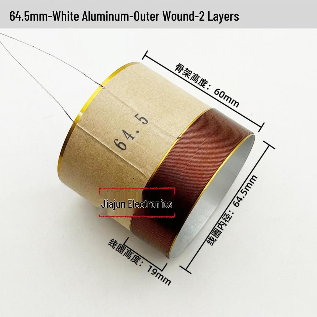 Black Aluminum Woofer Voice Coil Repair Kit - Core Wire: 25-125, Coil Sizes: 65.5mm, 75.5mm, 99.5mm