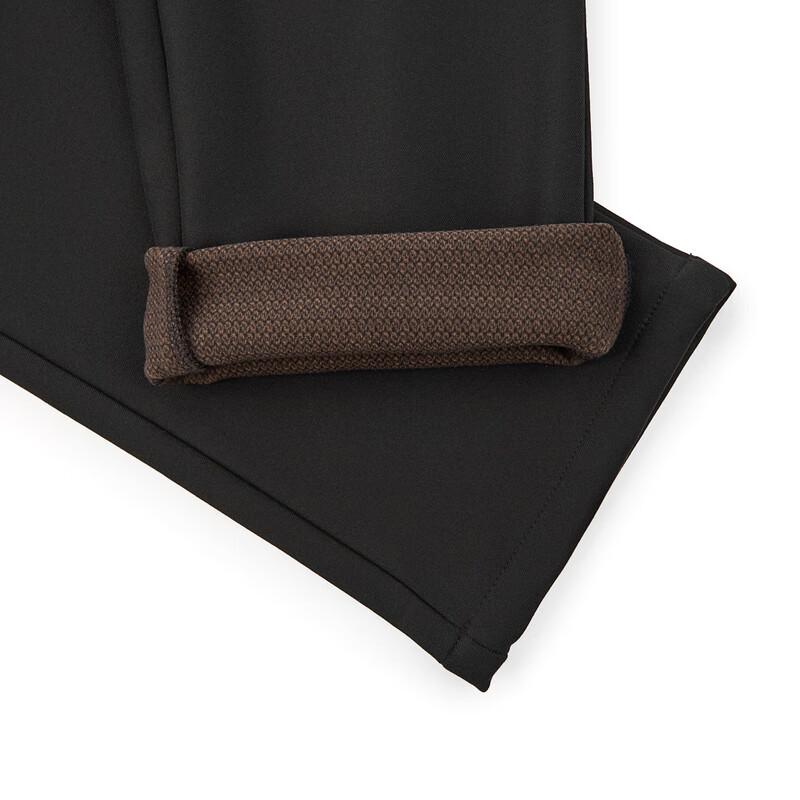 Qipai Men's Wrinkle-Resistant Brushed Twill Straight-Leg Casual Pants