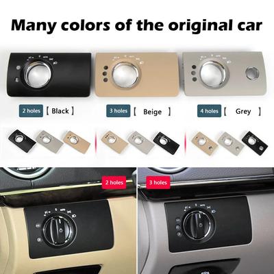 LHD Front Left Dashboard Headlight Switch Button Panel Trim Cover For Mercedes-Benz ML Class W164 GL Class X164 2007-2011