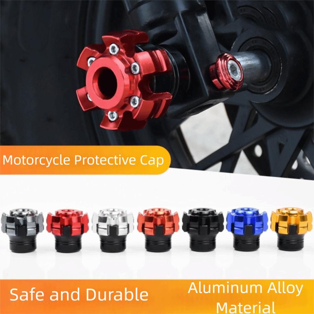 Shock Absorbing Wheel Crash Protector Universal Fit Motorcycle Anti-fall Block  Rear Fork