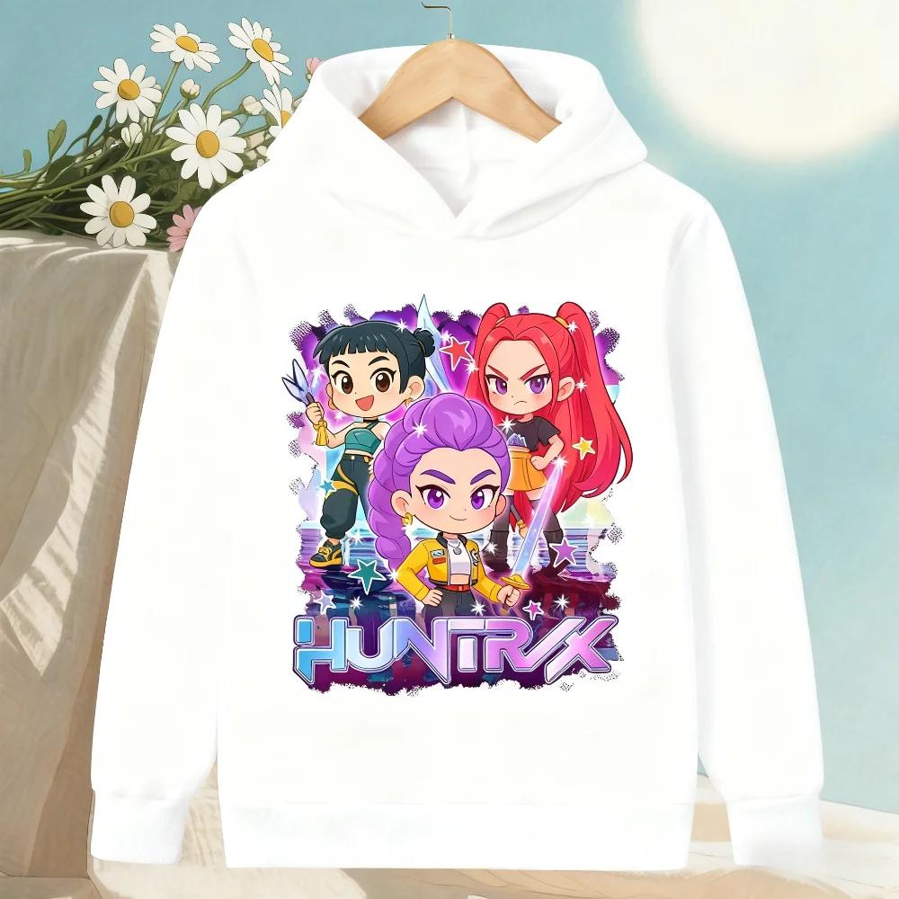 Korean KPop Devil Hunter Children's Boys and Girls Hoodies Witch Group Autumn/Winter Warm Children's Clothing