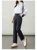 Women's High Waist Slimming Lyocell Cotton Straight-Leg Cigarette Pants for Autumn 2025