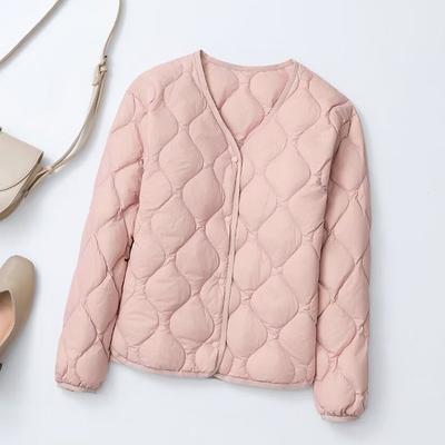 Womens Lightweight Down Vest Inner Layer Short Puffer Jacket No Collar Cloud Style Warm Thin Coat