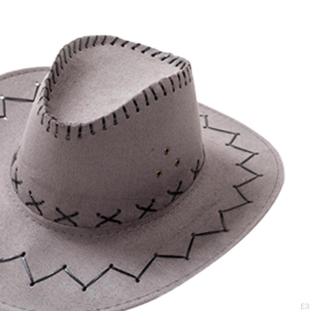 Cowboy Hat with Bandana Cosplay Accessories Casual Sun Hats Women Men Summer Cowgirl Halloween