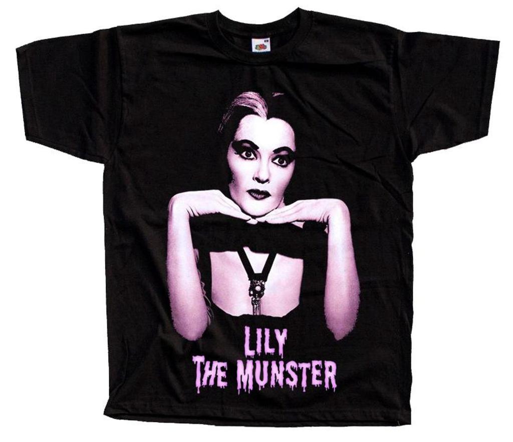 The Munsters Lily Munster horror movie poster T-Shirt Black vintage scary all sizes S-5XL