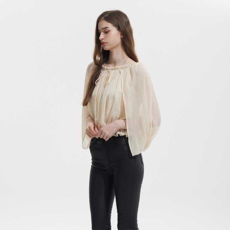 GGPX New York Date Look Off Shoulder Chiffon Blouse  Gq4sh027f 