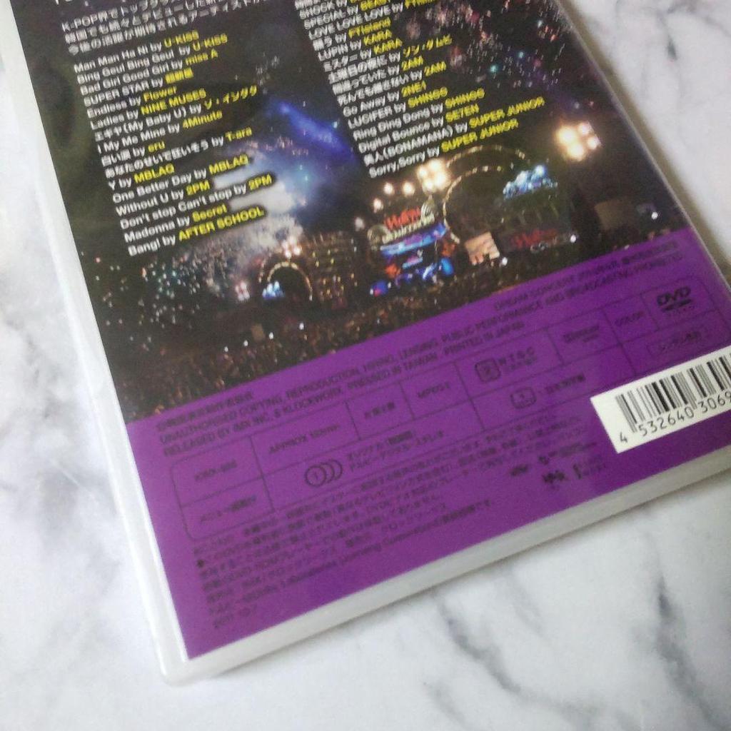 [USED] DVD "K-POP Dream Concert 2010 Autumn" Seo In Guk Confirmed