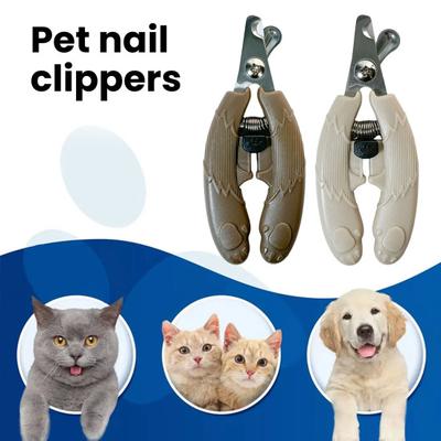 Spring Pet Nail Clippers Stainless Steel Blade Dog Nail Trimmer Cat Nail Cutter with Safety Guard To Avoid Over-Cutting for Safe Precise Trimming