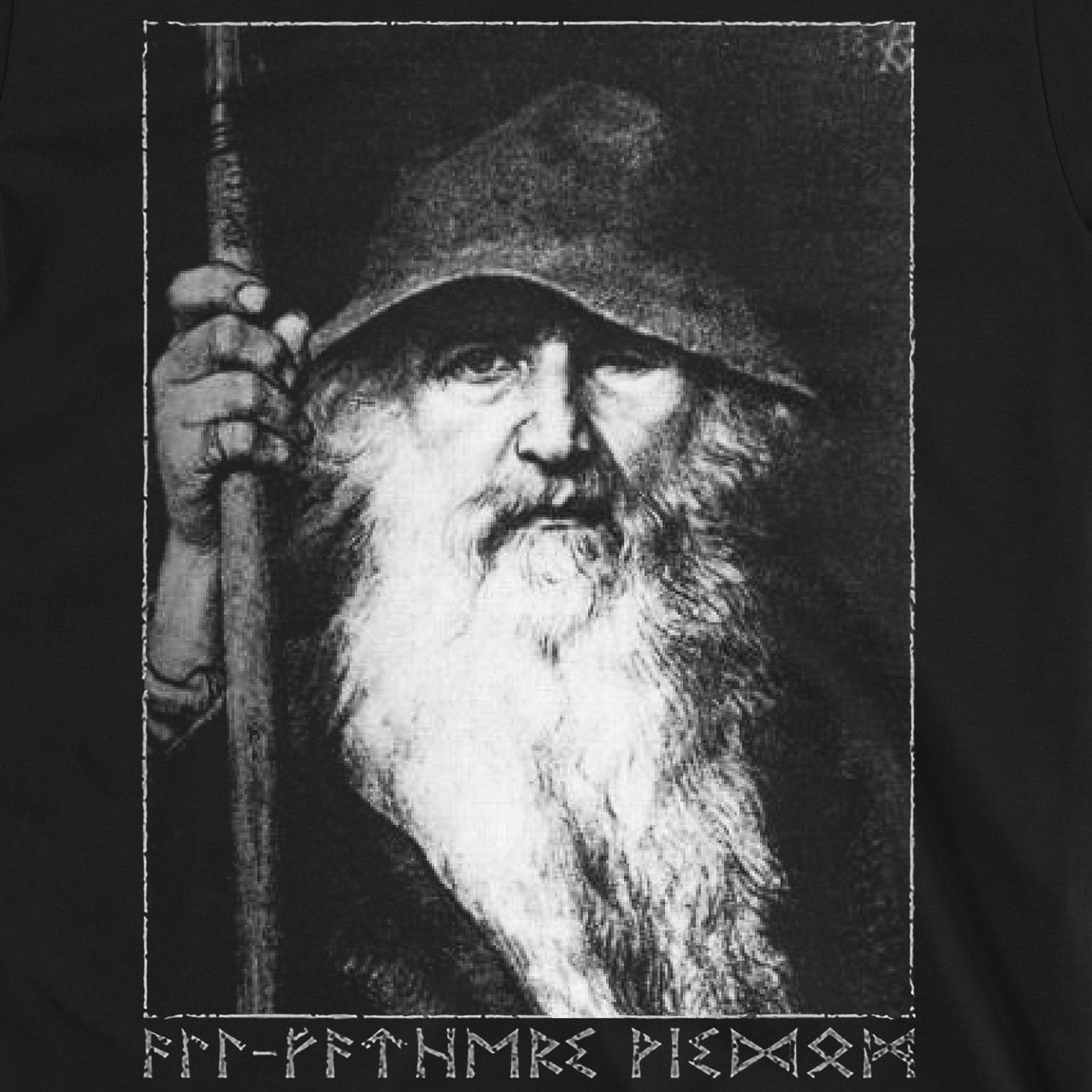 Odin Viking T-Shirt | Norse Mythology Allfather Tee | Nordic God Graphic Shirt 3XL