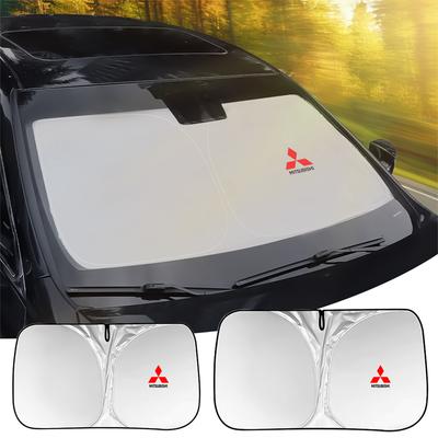 New Folding Car Front Window Sunshade Cover Sun Shade Windshield Visor Windscreen For Ralliart L200 Eclipse ASX Cross