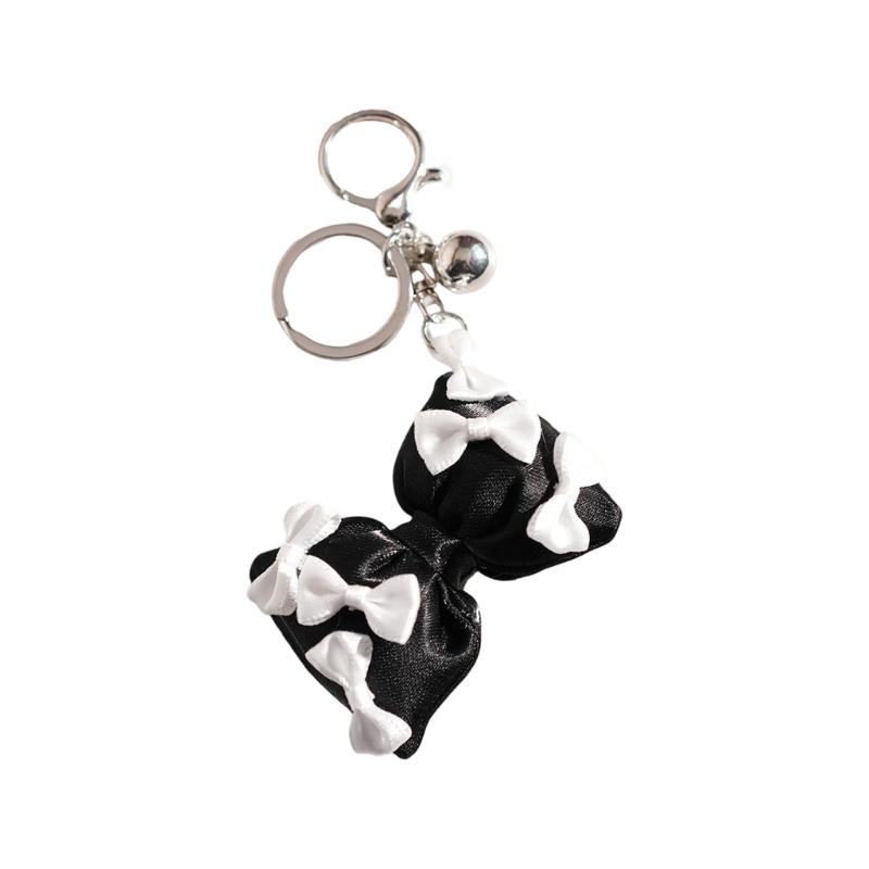 

Soft Bows Keychain Pendant Featuring Adorable Design For Keys Bags Backpacks Lightweight Ideal Gift Accessory