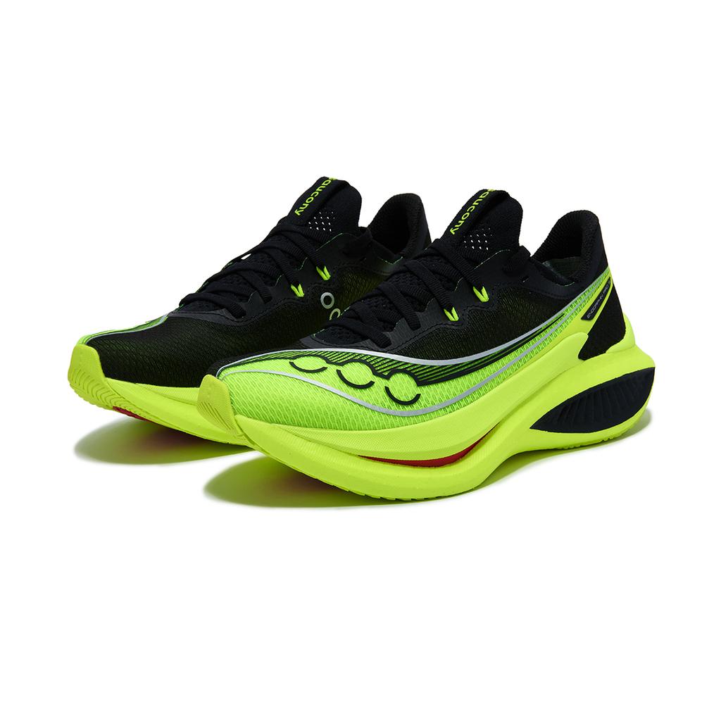 SAUCONY Endorphin Pro 5 Toe Carbon Plate Rebound Marathon Racing Running Shoes Unisex Running Shoes Black Green S31064-630