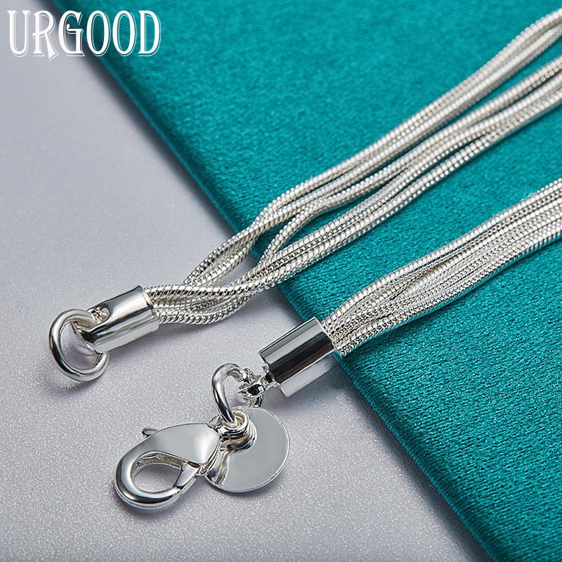 925 Sterling Silver Snake Chain Star Bracelet Party Beautiful Jewelry