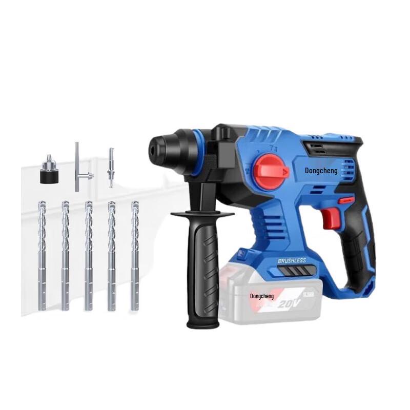 Dongcheng Cordless Brushless Rotary Hammer Impact Drill CN plug (adapter included)