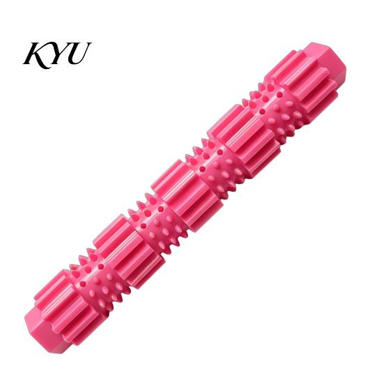 Dog Toys for Boredom And Anxiety Spiky Chew Stick, Indestructible Toy, Teeth Cleaning Safe Odorless Training Toy with Treat Dispensing Hole Aggressive