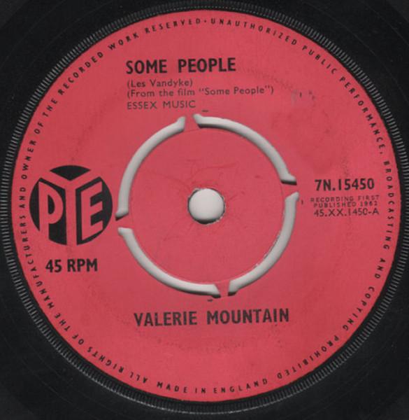 

7inch Record VALERIE MOUNTAIN - Some People 7N15450 Pye Records 1962 UK Rock Used