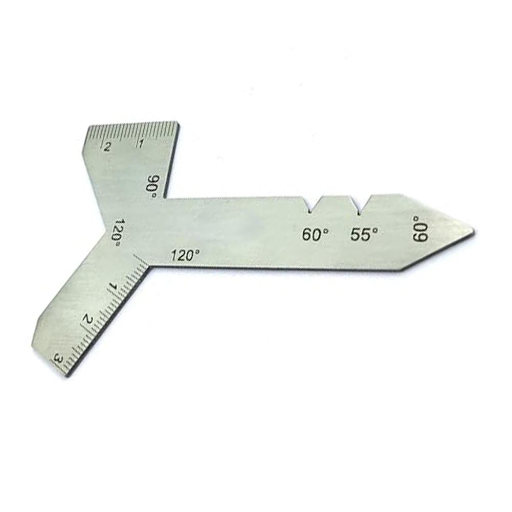 Angle Verification Tool for Drill Bits and Threads with 55 60 90 118 120 Degree Reference Faces In Lightweight Stainless Design