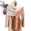New tie-dye cotton and linen light and breathable yarn literary and retro long scarf versatile travel sunscreen shawl