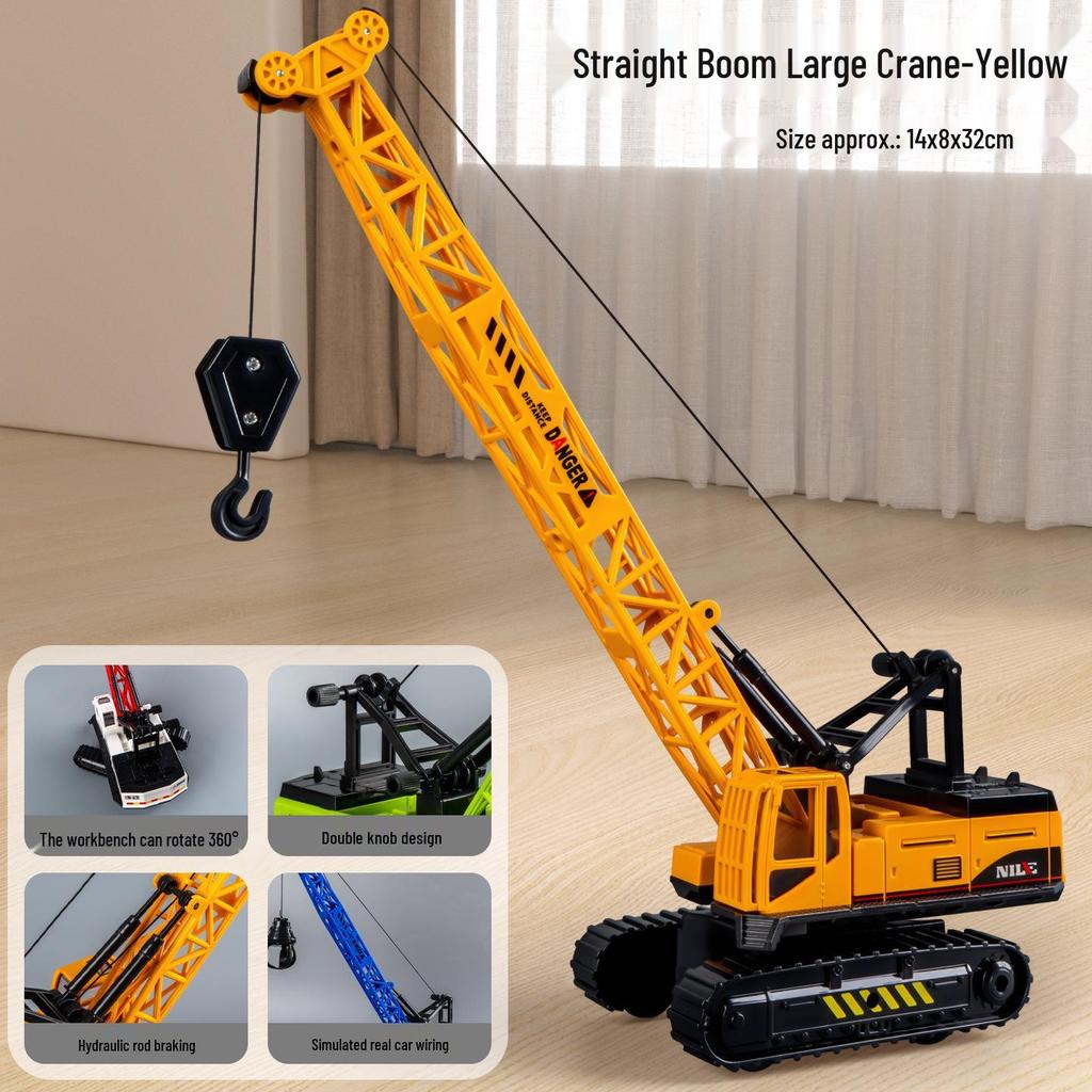 Eylemsizlik Mühendislik Aracı için Damperli Kova ve Forklift Durdurma Arabası Modeli ile Çocuk İtmeli Ekskavatör Oyuncağı.