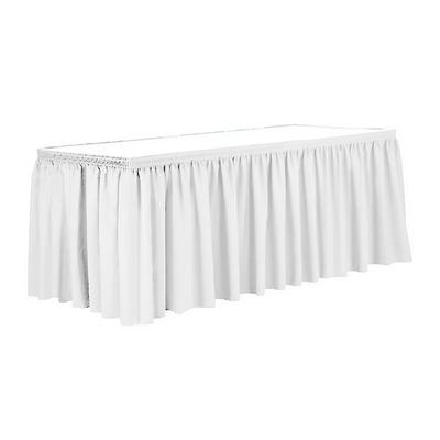 Valance For Catering Banquet Table, White Skirting 5.65 M