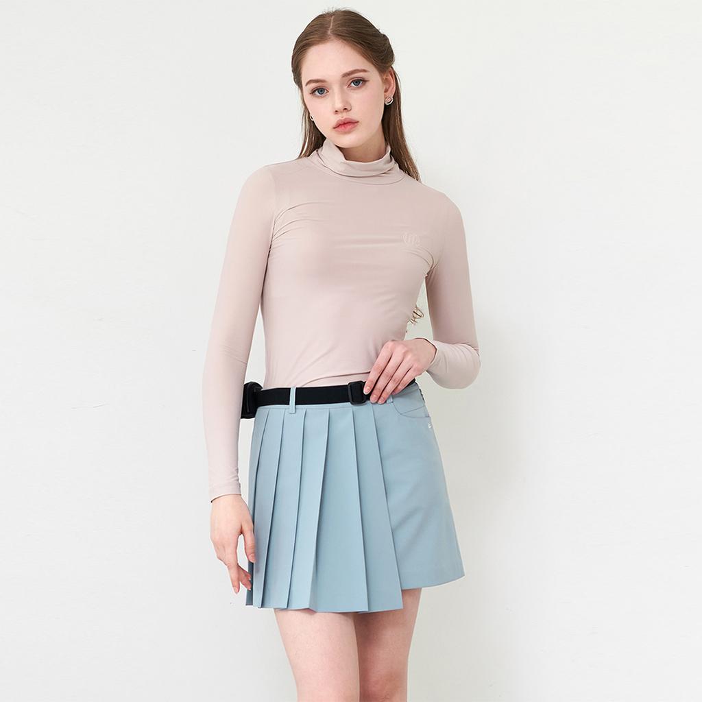 LIKK Asymmetrical Pleated Skirt (Blue)_L3A1-Sk03C